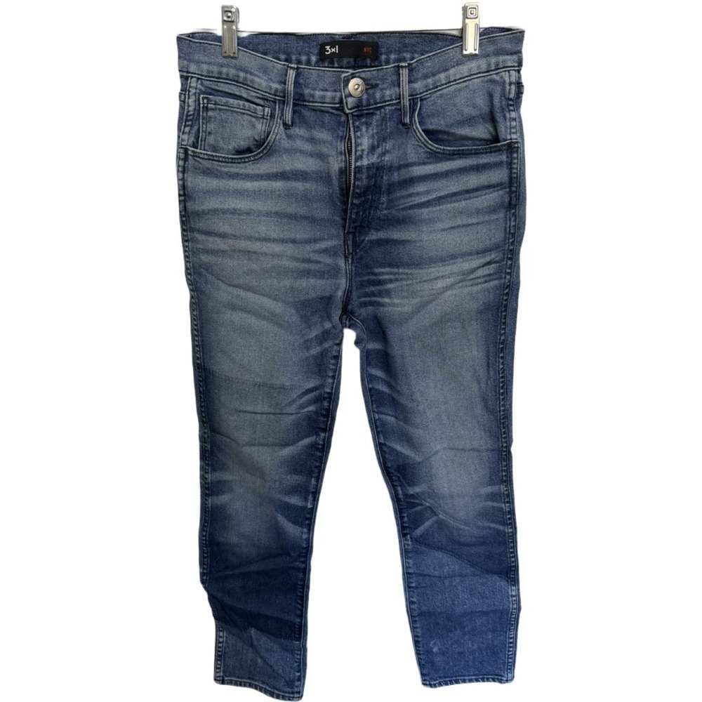 3X1 NYC Jeans Skinny Denim Washed Rocker Style Women's 28 Stone Wash